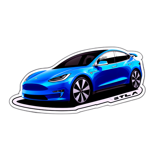 전기차 혁신 디자인 스티커