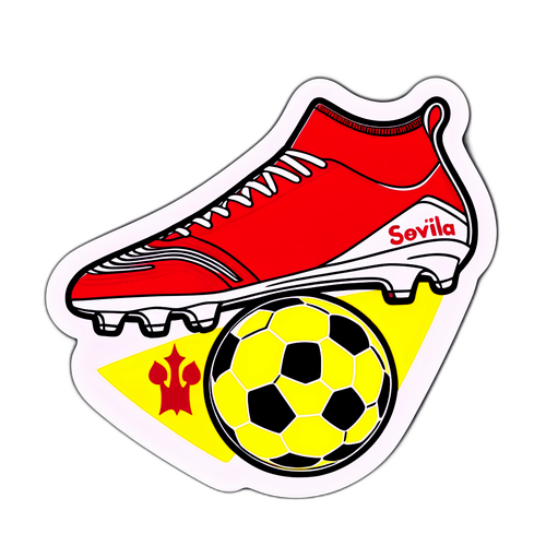 Sticker voor Sevilla vs Villarreal Voetbalwedstrijd