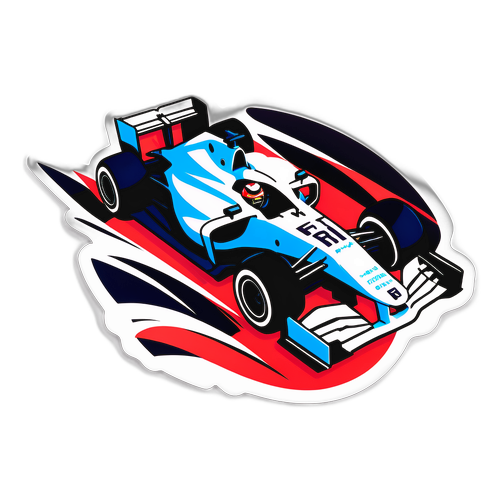 F1 Rennwagen Aufkleber