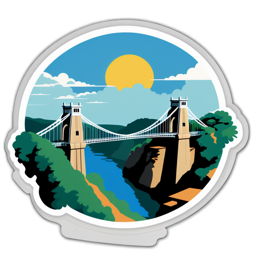 A Tribute to Architectural Marvels: Explore the Stunning Clifton Suspension Bridge Sticker!