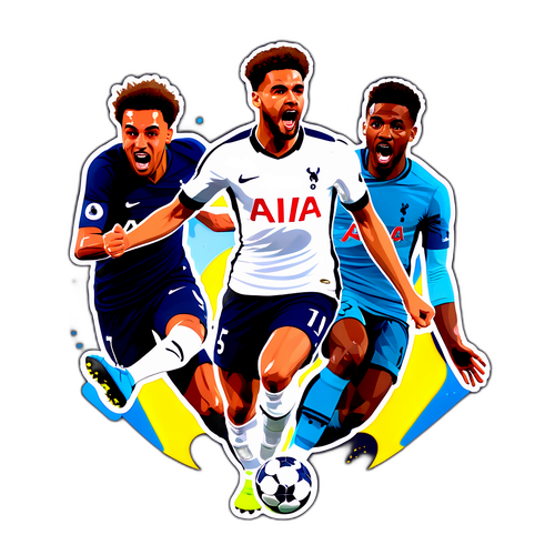 Dynamiczni piłkarze Tottenhamu w akcji