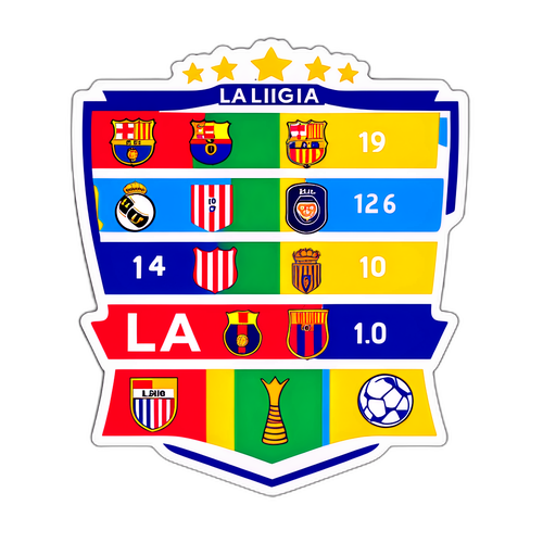 Sticker ya Meza ya La Liga