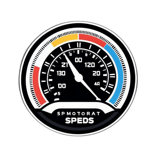 Hastighetsmätare i racingmiljö