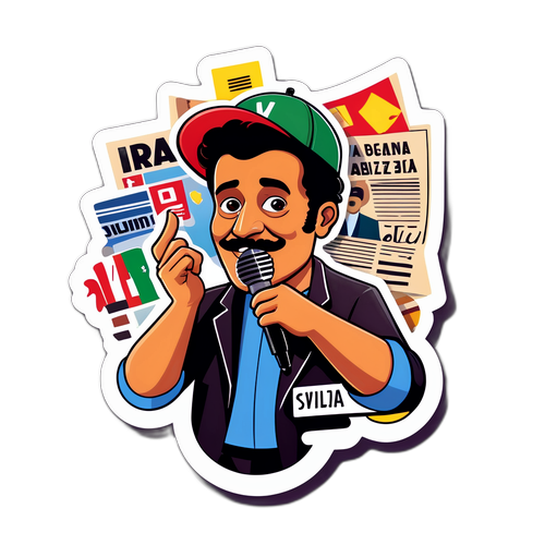 Adesivo Giocoso di Bruno Vespa