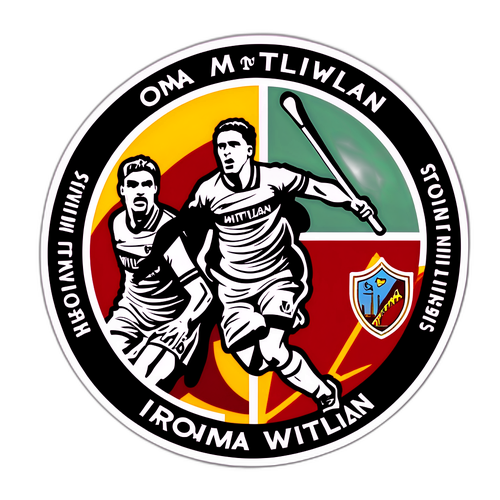 로마와 미트윌란의 스코어링 순간 스티커 디자인