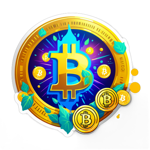 Sticker Vibrante do Bitcoin