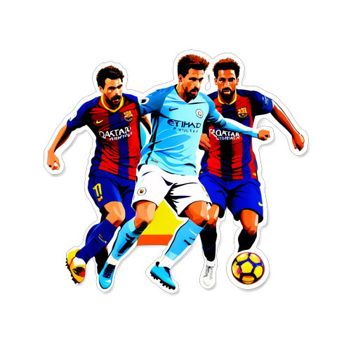 Pertandingan Epic! Sticker Penuh Adrenalin Barcelona vs Man City - Suatu Kenangan yang Tak Terlupakan!