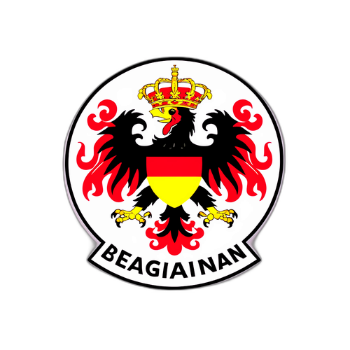 Sticker ter viering van de Belgische nationaliteit