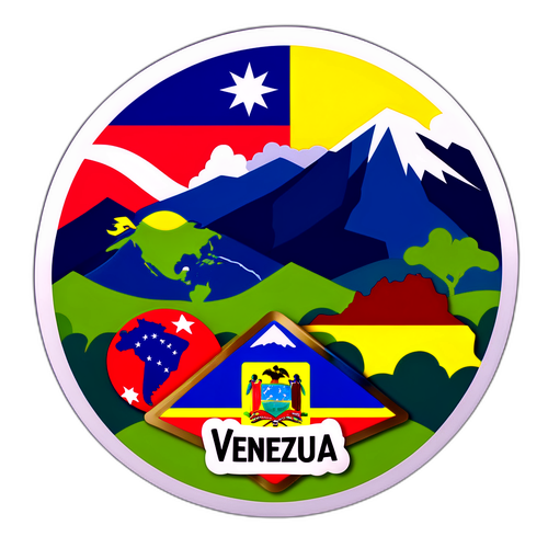 Autocollant captivant sur le Venezuela