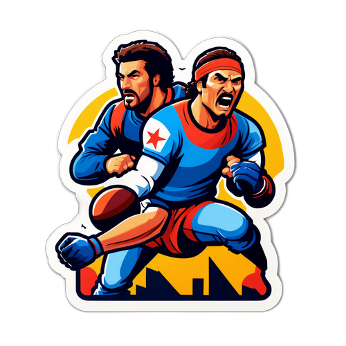 Σκηνή από παιχνίδια εκδίκησης με ήρωες στον αθλητισμό