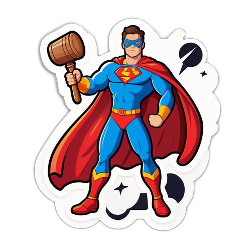 Superhero na may Martilyo