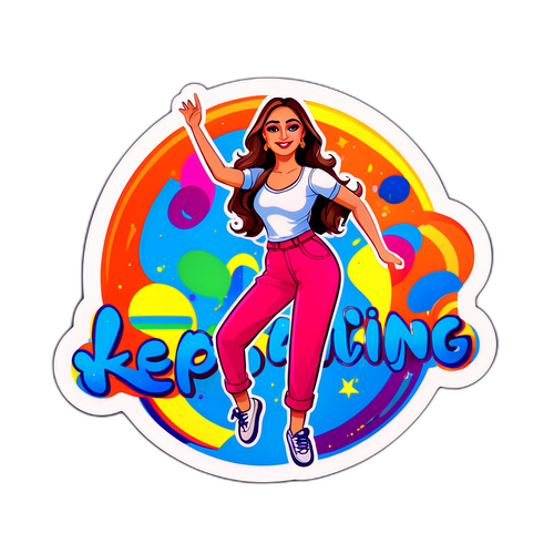 Stiker Kartun Ceria Shefali Jariwala