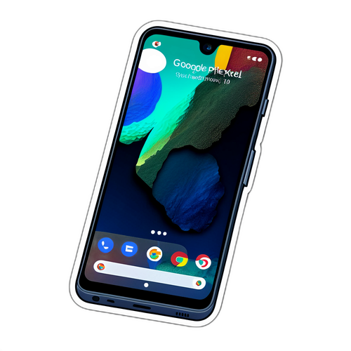 Penggambaran Artistik Telefon Google Pixel 10
