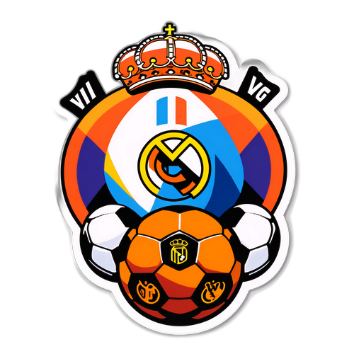 Real Madrid vs Valencia Klistermærke