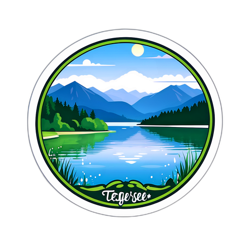 Reise Aufkleber Tegernsee