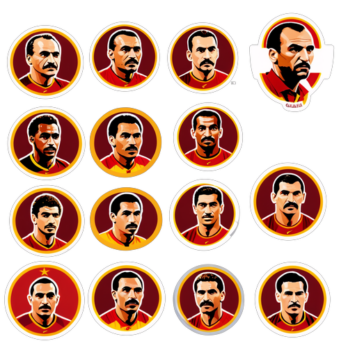 Legendás Galatasaray játékosok portréi