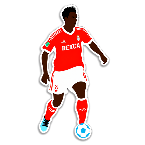 Autocollant minimaliste des joueurs de Benfica et Monaco