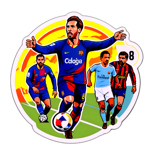 Stiker Vintage Merayakan Sejarah La Liga
