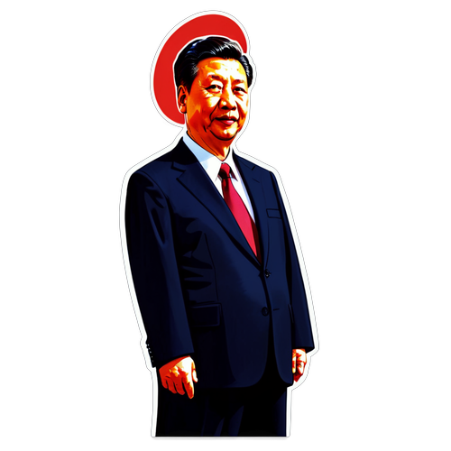 O Impressionante Adesivo de Xi Jinping: Formalidade e Poder em Cada Detalhe!