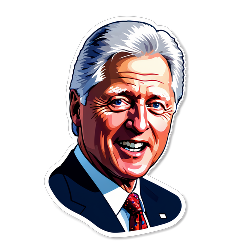 Você Não Vai Acreditar no Legado de Bill Clinton: Atributos Impressionantes em Um Adesivo Especial!