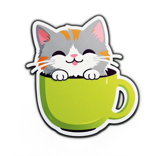 Unleash Joy! This Adorable Cat in a Cup Will Melt Your Heart!