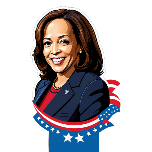 Inspirerende Lederskapsbudskap fra Kamala Harris: En Styrkebaserte Klistremerke du Må Ha!