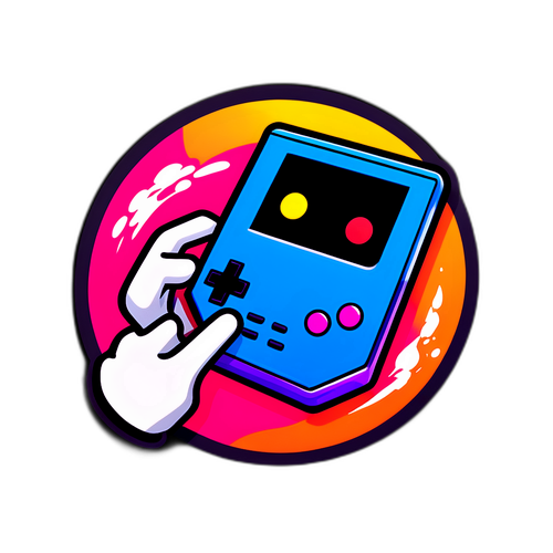 Retro Oyun Aleti Sticker