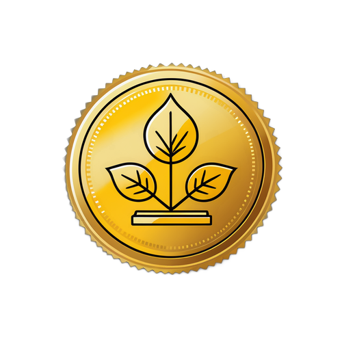 สติกเกอร์ราคาทองคำแสดงความก้าวหน้า