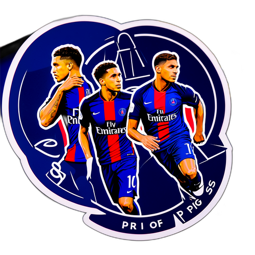 Những chiếc sticker chữ ký của các cầu thủ PSG
