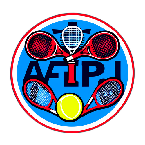 Logo ATP Finals dengan Raket dan Bola Tenis
