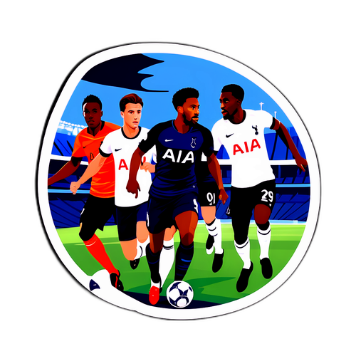 Tottenham-spelare i aktion