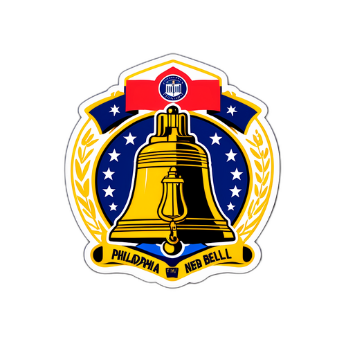 Stiker Liberty Bell dan Crest New York RB untuk Pertandingan Philadelphia Union vs New York RB