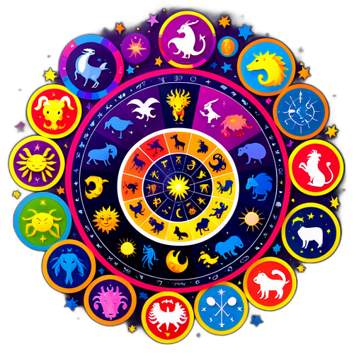 Наклейка со знаками зодиака