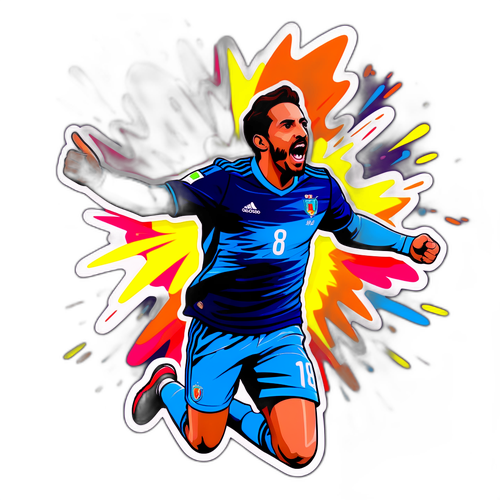 Gonzalo Montiel Celebrando un Gol