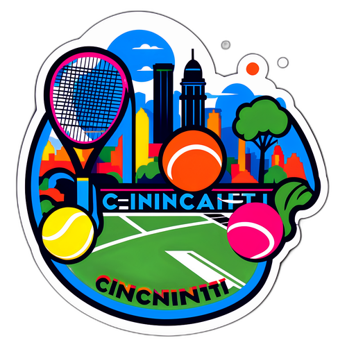 Masining na Sticker ng Cincinnati Open