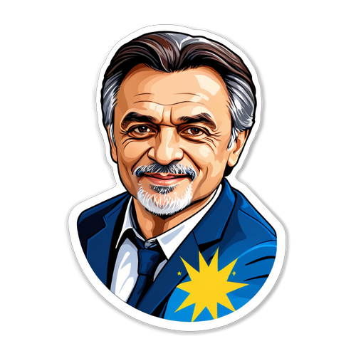 Sticker Dedicat Campaniei lui Mircea Geoană