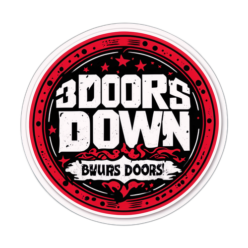 Παράσημο με το λογότυπο του συγκροτήματος 3 Doors Down