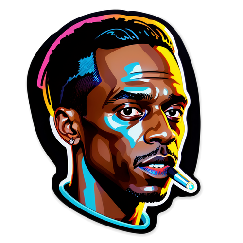 A Energia de Travis Scott em Cores! Descubra o Adesivo Que Está Revolucionando o Mundo da Música!