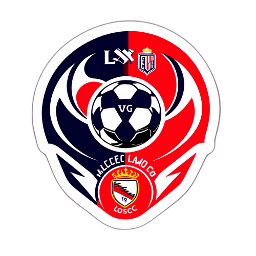 Stiker Dinamik Logo LOSC dan Monaco