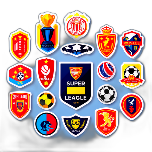 Autocolante cu echipele Super League