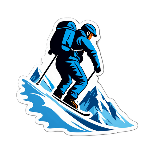 Αυτοκόλλητο Σαμαροσκίδων στην Χιονισμένη Ράχη