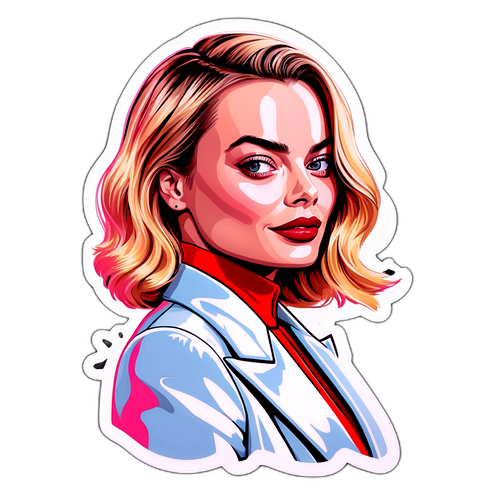 Стильный стикер с Марго Робби