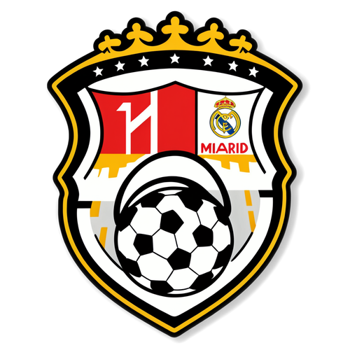 Sticker ya Mtindo wa Timu za Girona na Real Madrid