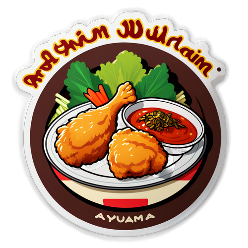 Stiker Ayam Goreng Widuran