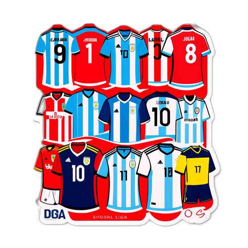 Stiker Kaos Sepak Bola Liga Profesional Argentina