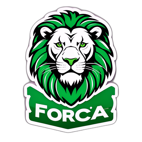 Arte de Sporting com Leão Imponente