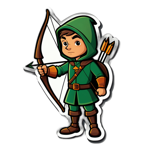 Autocolant tematic Robin Hood