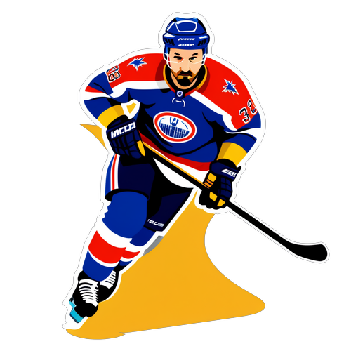Stiliserad hockeyspelare: Marcus Johansson