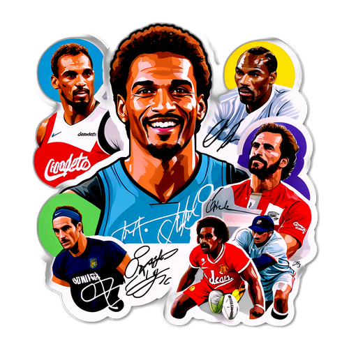 Πορτρέτο με εντυπωσιακές υπογραφές από σπουδαίους αθλητές σε κολάζ