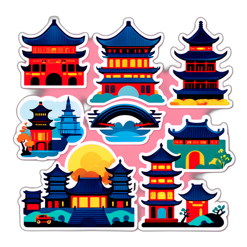 สติกเกอร์เมืองย้อนยุคในแคมเปญฉางอาน